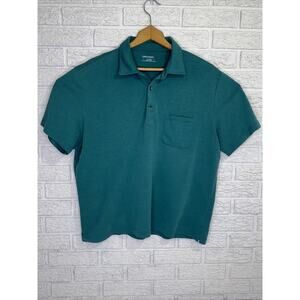 UNTUCKIT Green Men's Short Sleeve Casual Pocket Polo Shirt Size XL
